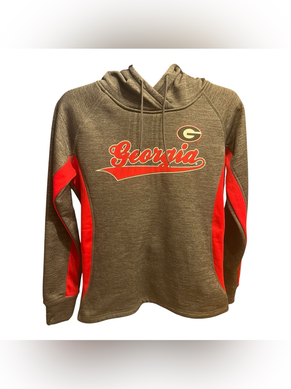 Colosseum Georgia Logo Hooded Sweater - Red Accent